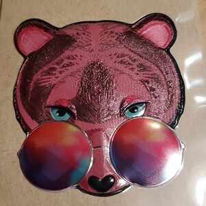 🧿 NIB 3D METALIC BEAR STICKER